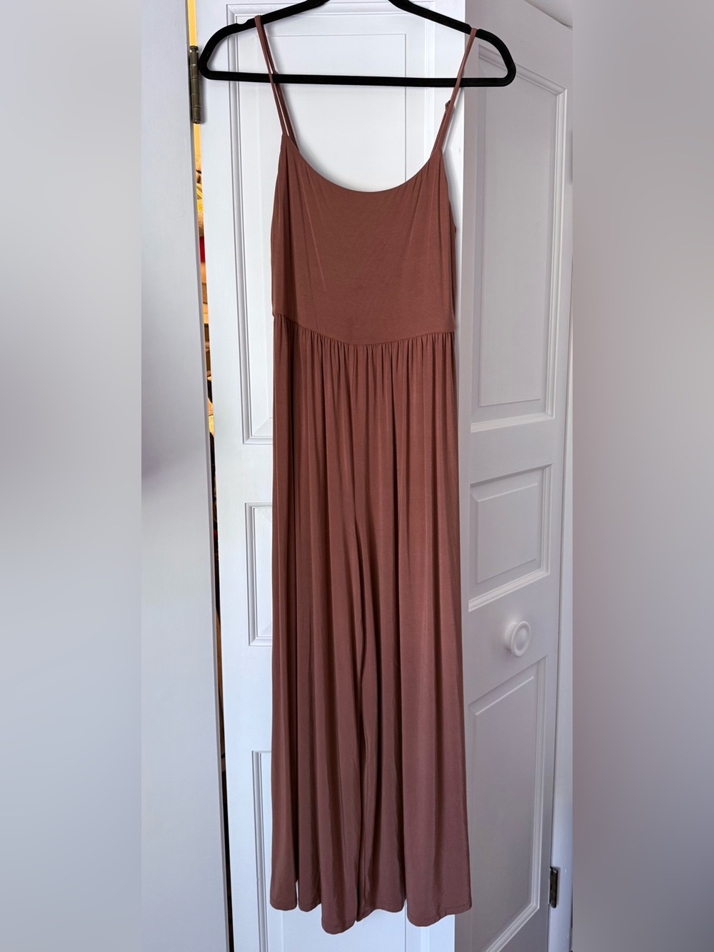 Wilfred Mauve-Brown Sleeveless Flowy Jumpsuit